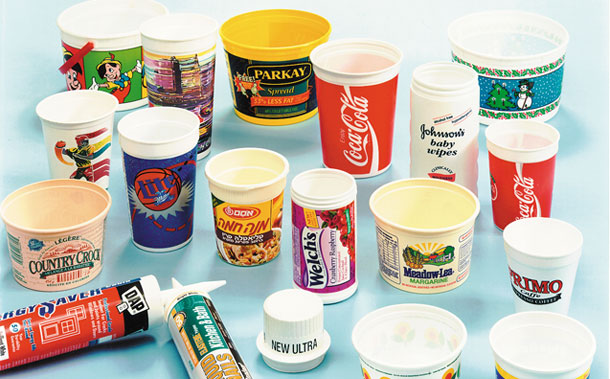 Tubs, Tubes & Cups printed on Desco equipment